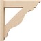 Ekena Millwork 6-in W x 24-in D x 24-in H Funston Trad Rough Cedar Woodgrain TimberThane Outlooker, Primed Tan OUTUR060X24X24FST04RCPR - alternate 2